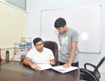NDA Students interacting with Rajesh Chauhan