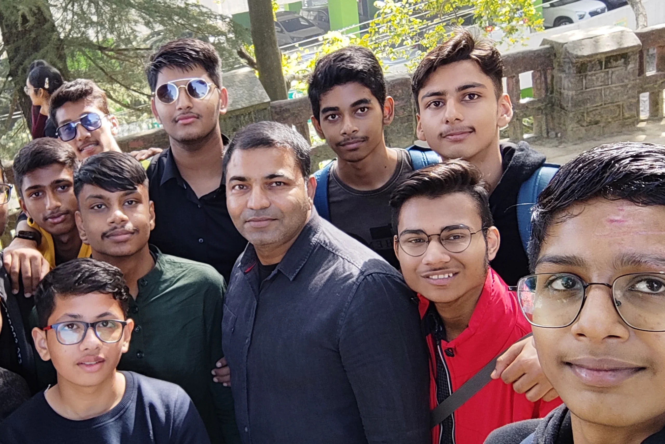 Students Selfie with Mr. Rajesh Chauhan